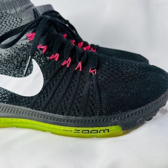 Nike Mens Zoom All Out Black Gray Flyknit Athletic Running Shoes Size US 11 - Picture 10 of 11